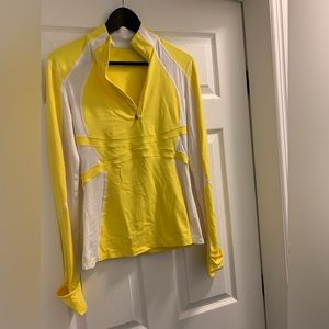 Lululemon yellow 1/4 zip jacket
